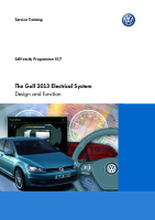 VW - SSP 517 The Golf 2013 Electrical System 